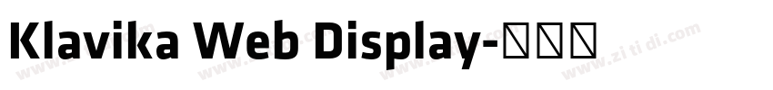 Klavika Web Display字体转换